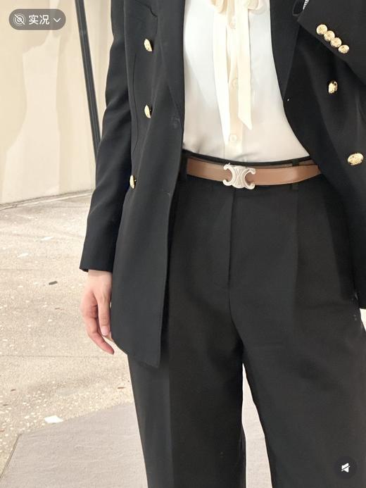 一店k （头层牛皮！双面款！）再也不用极限二选一纠结颜色了！CE 新款双面腰带简直拯救所有穿搭！花一条皮带的钱得两条！超多明星同款~经典凯旋门皮带 商品图6