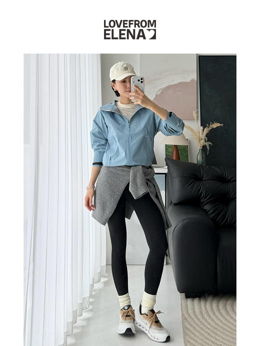 「工厂团购」简约百搭款  连帽拉链防风衣 商品图4