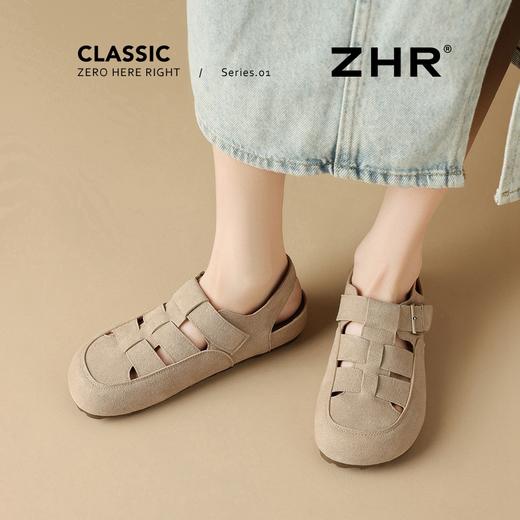 ZHR则则镂空内增高罗马凉鞋2026夏季新款休闲松弛感凉鞋AB120 商品图3