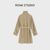 ROMI STUDIO"优雅新姿"轻薄高密珠地棉布中长款风衣 RWDSW63087 商品缩略图1