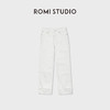 ROMI STUDIO“白色丹宁”棉氨纶肌理感小直筒显瘦牛仔裤RWDSXT1790 商品缩略图3