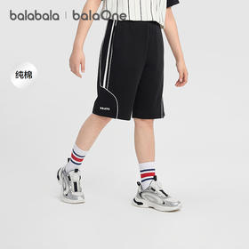巴拉巴拉童装儿童短裤男童夏季中裤2026新款直筒卫裤纯棉舒适亲肤