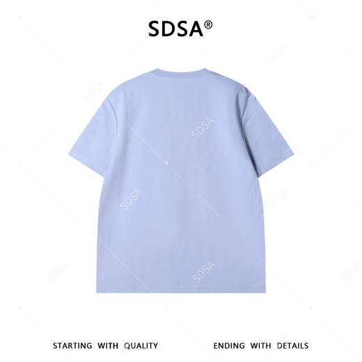 9251SDSA男装2026新款高贵轻奢韩系撞色爱心刺绣圆领短袖T恤百搭时尚 商品图5