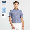 德鲨鲨鱼男装短袖格子衬衣2026夏季新款休闲打底上衣服男弹力衬衫 商品缩略图0