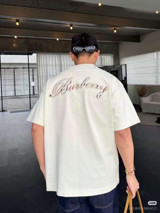 B家 新款字母LOGO标识贴布绣圆领短袖T恤 Z-15878 商品图13