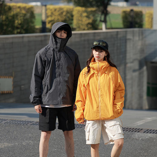 【猫人同厂】山系梭织防晒衣 UPF50+认证防晒 凉感黑科技 男女同款oversize版型 MR-YF2502 商品图4