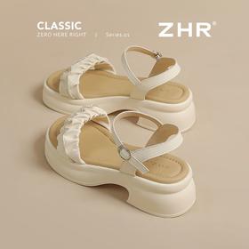 ZHR则则厚底凉鞋女外穿2025新款夏季网红仙女增高配裙子百搭女鞋