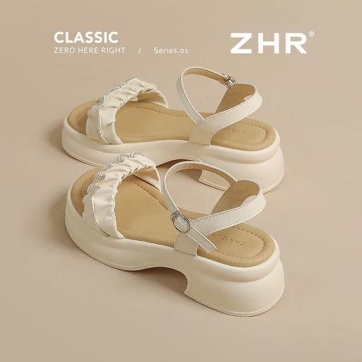 ZHR则则厚底凉鞋女外穿2025新款夏季网红仙女增高配裙子百搭女鞋 商品图0