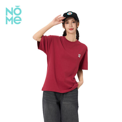 热卖！百搭无敌！【加购3件到手99元，单拍不发货】NOME 情侣款重磅休闲百搭纯棉T恤 宽松版型 亲肤舒适 多色可选 商品图5