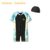 巴拉巴拉儿童泳衣套装男童2026年夏新款游泳衣中大童连体防晒泳装 商品缩略图0