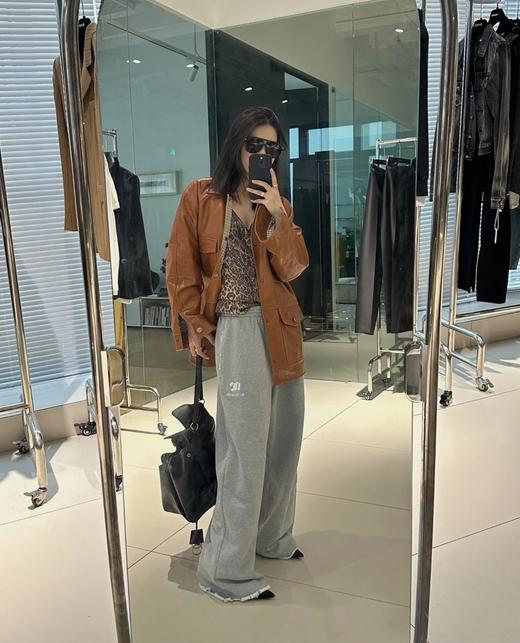 ECHOAD*E刺绣毛边运动裤卫裤 商品图10