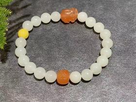 【御珠宫坊】羊脂白玉手串