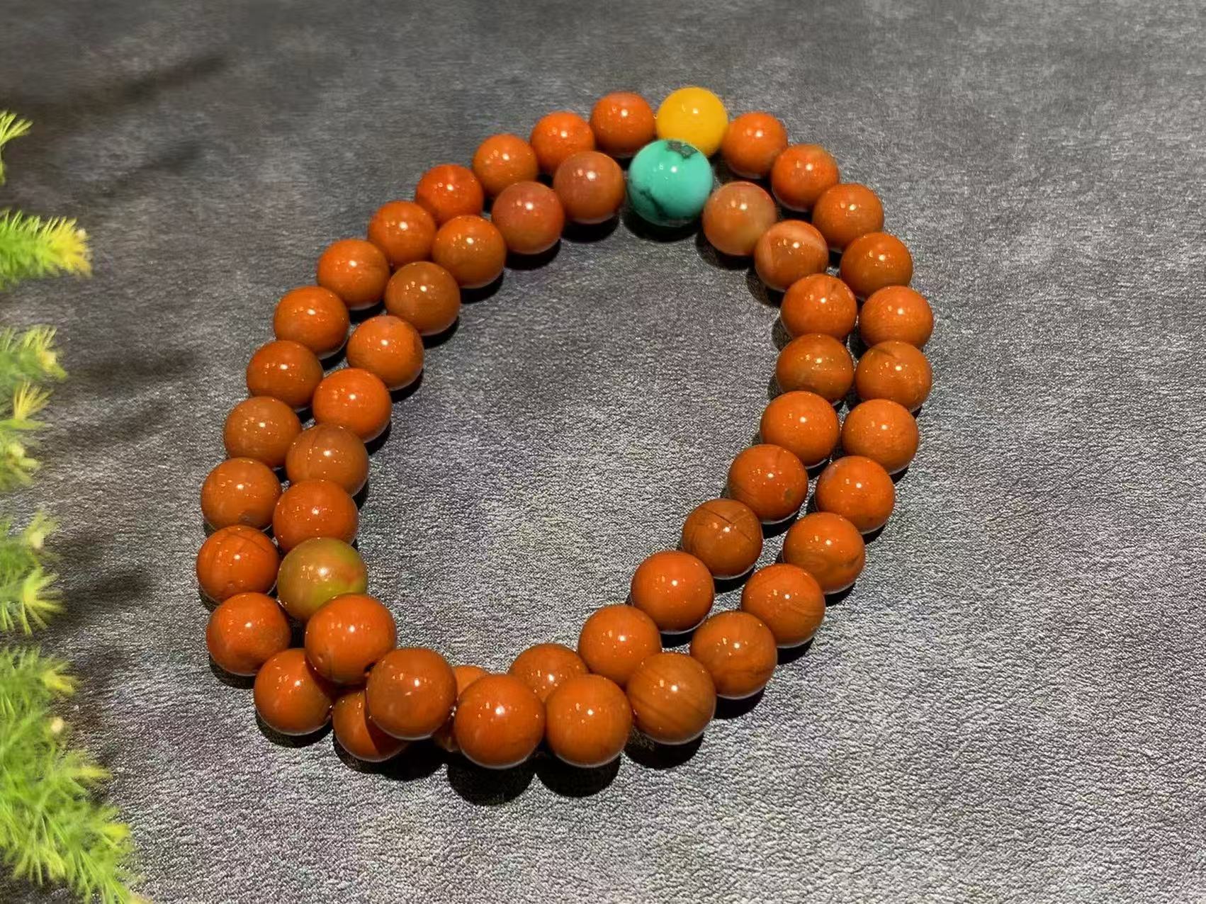 【御珠宫坊】包浆南红珠串