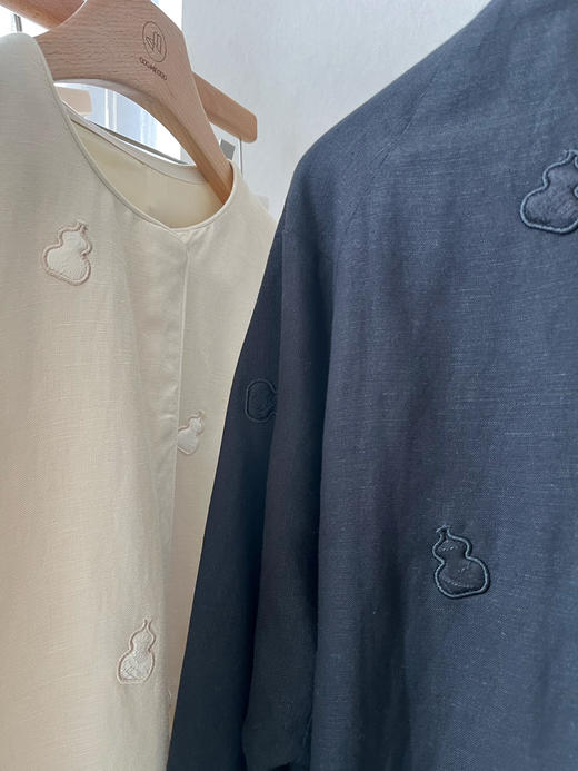 【中式之美】噢蜜ooomeooo葫芦刺绣棉麻外套 商品图14