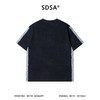 SDSA男装2026新款高贵轻奢美式复古侧边拼接圆领短袖T恤百搭时尚 商品缩略图4