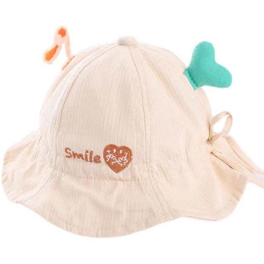 婴儿帽子春夏季薄款3-24个月网眼可爱防晒遮阳男女宝宝渔夫帽凉帽 商品图4