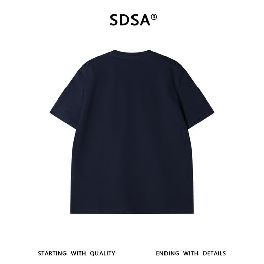 SDSA男装2026新款高贵轻奢韩系撞色爱心刺绣圆领短袖T恤百搭时尚 商品图4