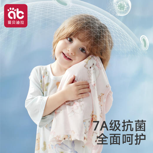 婴儿睡衣宝宝夏季睡袋小月龄儿童莫代尔a类连体幼儿四季通用睡袍 商品图3