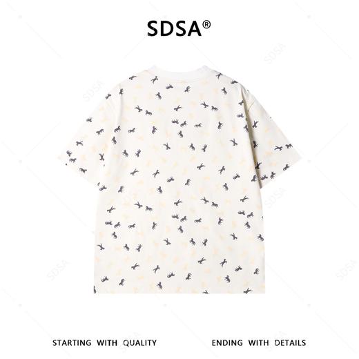 26T136SDSA男装2026新款高贵轻奢潮牌时尚撞色小马印花圆领短袖T恤百搭 商品图5