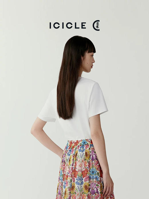 【秒杀价已调 直接拍】之禾  26早春新款 环保种植棉 双面针织女圆领短袖T恤 商品图11