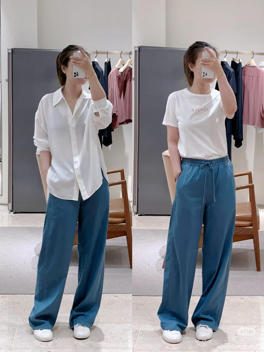 【秒杀价已调 直接拍】之禾  26早春新款 环保种植棉 双面针织女圆领短袖T恤 商品图2