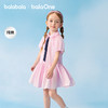 巴拉巴拉女童裙子儿童连衣裙2026新款夏装公主裙学院风甜美泡泡袖 商品缩略图1