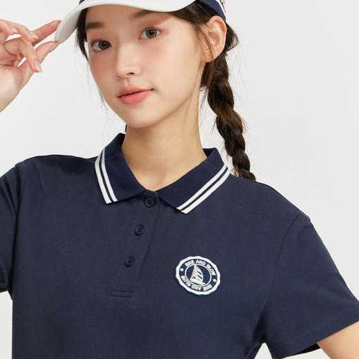 笛莎Deesha 2026年夏季新款青少年学院风刺绣标连衣裙裙子 商品图2