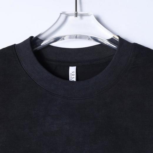 SDSA男装2026新款高贵轻奢美式复古侧边拼接圆领短袖T恤百搭时尚 商品图1