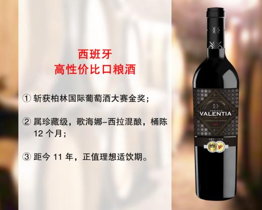 【亏本清仓，整箱更优惠】柏林国际大赛金奖：瓦伦珍藏干红（2015年） 商品图0