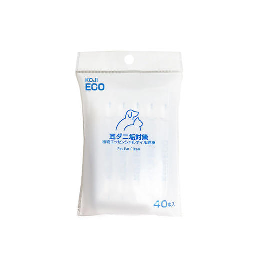 KOJIMA ECO跨境宠物用品精油棉签耳部耳螨洗耳水滴耳液清洁棉棒 商品图4