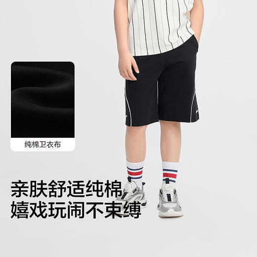 巴拉巴拉童装儿童短裤男童夏季中裤2026新款直筒卫裤纯棉舒适亲肤 商品图3
