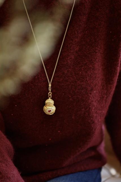 【26年女神樱花季】【茱事顺俪】上上签葫芦无烧红宝石项链 商品图2