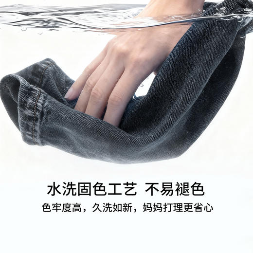 迪士尼米奇夏季男童轻薄深牛仔蓝牛仔七分裤ZD2FK006 商品图5