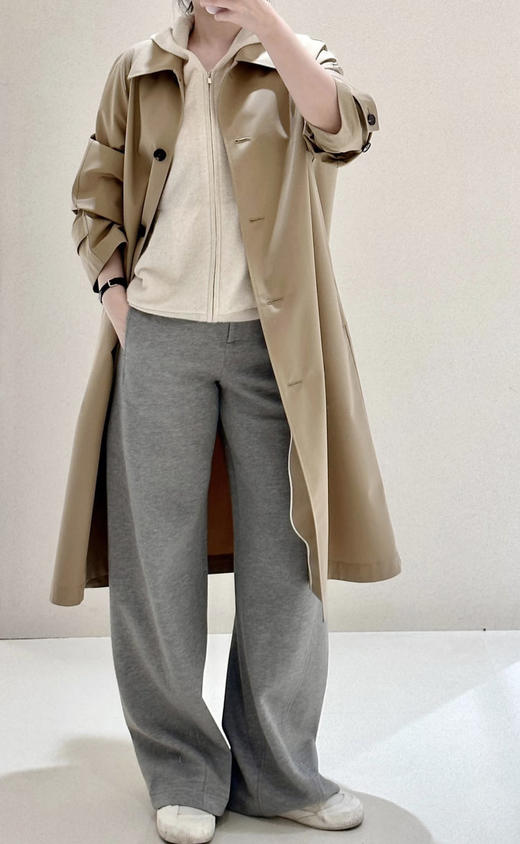 【高品质私服】【IC双面布阔腿裤】利落流畅版型自带长腿滤镜，藏肉又显高G1686-CC【无标出货 介意慎拍】 商品图2