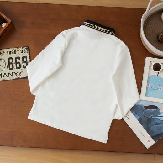 点此购买 120-170哈吉斯春秋季中大童横机翻领长袖POLO衫 gl 342533 商品图12