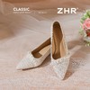 ZHR则则高跟鞋女2025秋季新款法式尖头粗跟一脚蹬单鞋女浅口女鞋 商品缩略图8
