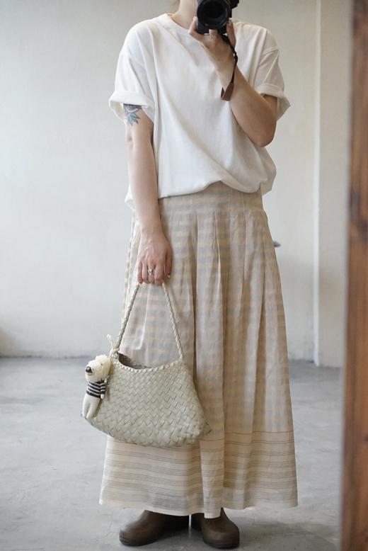 Khadi and Co丝棉格纹半裙 商品图8