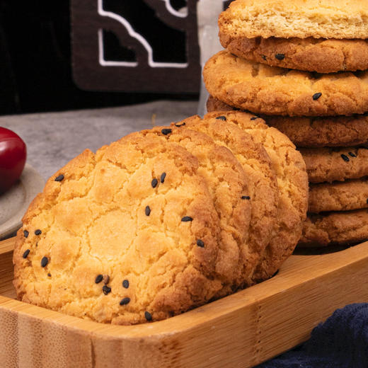 【福利❗️到手500g🔥铁棍山药味桃酥】木糖醇无加蔗糖，铁棍山药匠心制作，酥香松化入口即化，500g整箱代餐饱腹桃酥无添加蔗糖桃酥营养QQ 商品图0