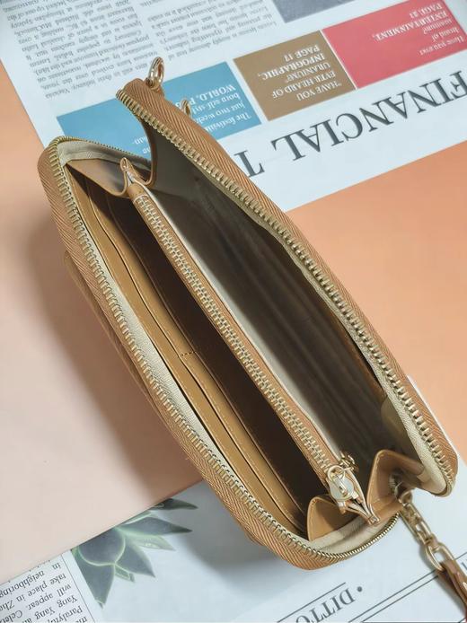 定制加长122cm背带【一包三用，手机包&零钱包&卡包】A级头层软牛皮，宽度12cm，长度18cm，厚度2.5cm，更适合大码人群，额外赠送一根短带，可以当手拎包，三层分隔 商品图3