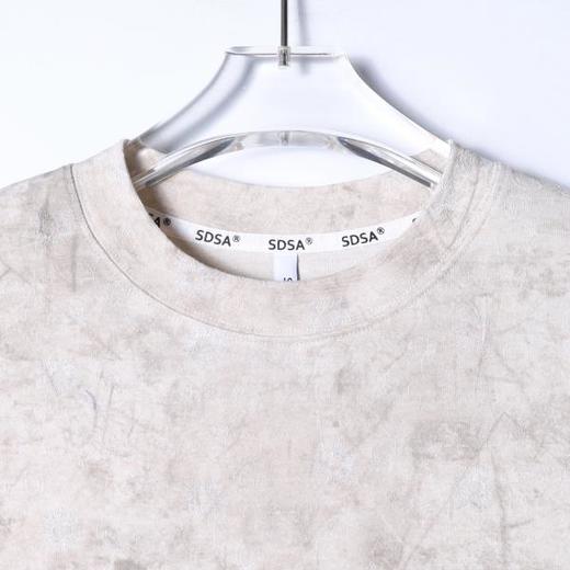 SDSA男装2026新款高贵轻奢韩系扎染设计圆领短袖T恤百搭宽松上衣 商品图1