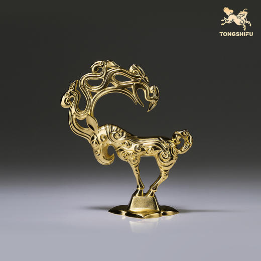 铜师傅 陕西历史博物馆系列《神兽金饰铜摆件》青铜摆件 商品图1