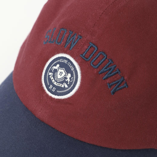 ROMI STUDIO“美式复古”全棉撞色立体刺绣宽檐棒球帽 RWDLP32117 商品图3