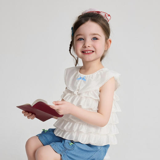 笛莎Deesha 2026年夏季新款小童女童套头衬衫 商品图1