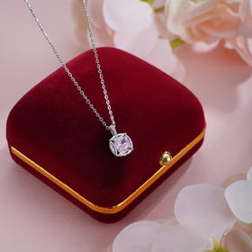 子佩集【粉红心绪】S925银套链【YL-7928103】锆石项链2509