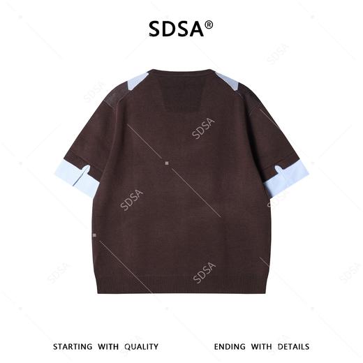 M183SDSA男装2026新款高贵轻奢复古撞色菱形格圆领短袖T恤百搭时尚 商品图5