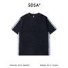 SDSA男装2026新款高贵轻奢美式复古侧边拼接圆领短袖T恤百搭时尚 商品缩略图0