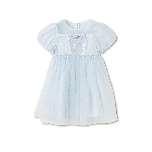 巴拉巴拉童装女童裙子儿童连衣裙中大童2026新款夏装网纱裙泡泡袖 商品图4