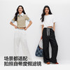 商场同款|森马休闲裤女夏季蕾丝拼色凉感宽松阔腿裤2026新款长裤 商品缩略图4