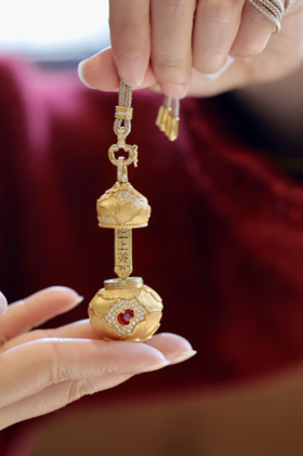 【26年女神樱花季】【茱事顺俪】上上签葫芦无烧红宝石项链