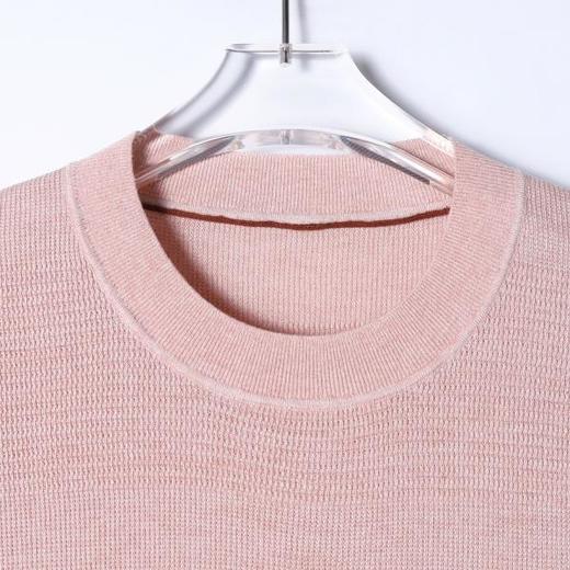 99013SDSA男装2026新款高贵轻奢韩系简约肌理感圆领针织短袖T恤百搭 商品图5